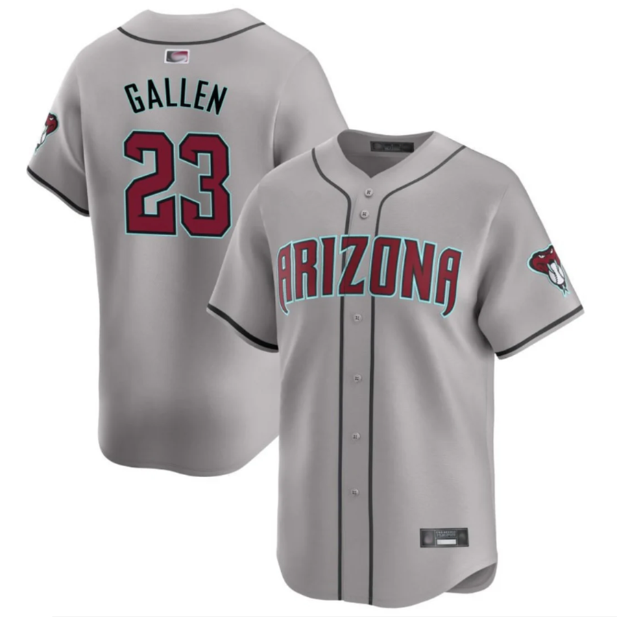 Custom #23 Gray ARI Baseball Shirt Top