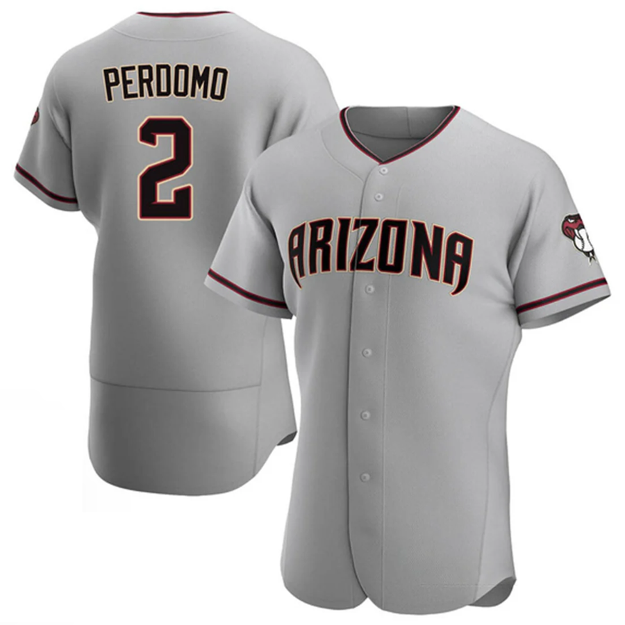 Custom #2 Gray ARI Baseball Shirt Top