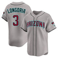 Custom #3 Gray ARI Baseball Shirt Top