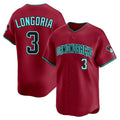 Custom #3 Red ARI Baseball Shirt Top