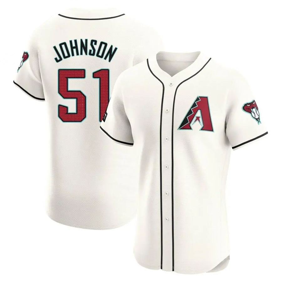 Custom #51 White ARI Baseball Shirt Top