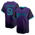 Custom #51 Purple City Connect ARI Baseball Shirt Top