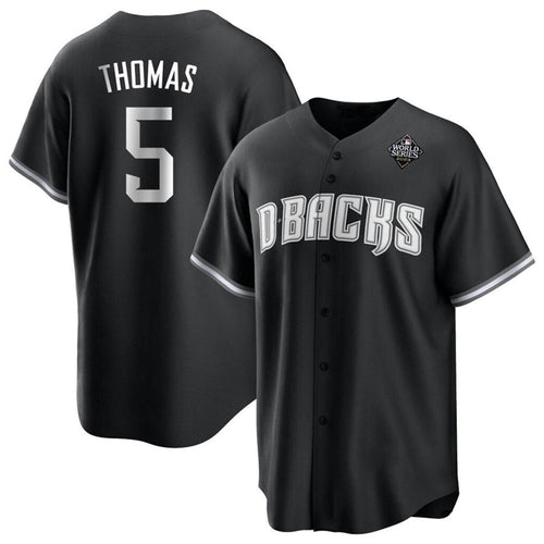 A.Diamondbacks #5 Alek Thomas Player Black Replica Baseball Jerseys