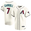Custom #7 Cream ARI Baseball Shirt Top