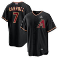 Custom #7 Black ARI Baseball Shirt Top