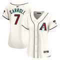 Custom #7 Cream ARI Baseball Shirt Top