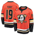 Custom #19 Orange ANA Hockey Shirt Top