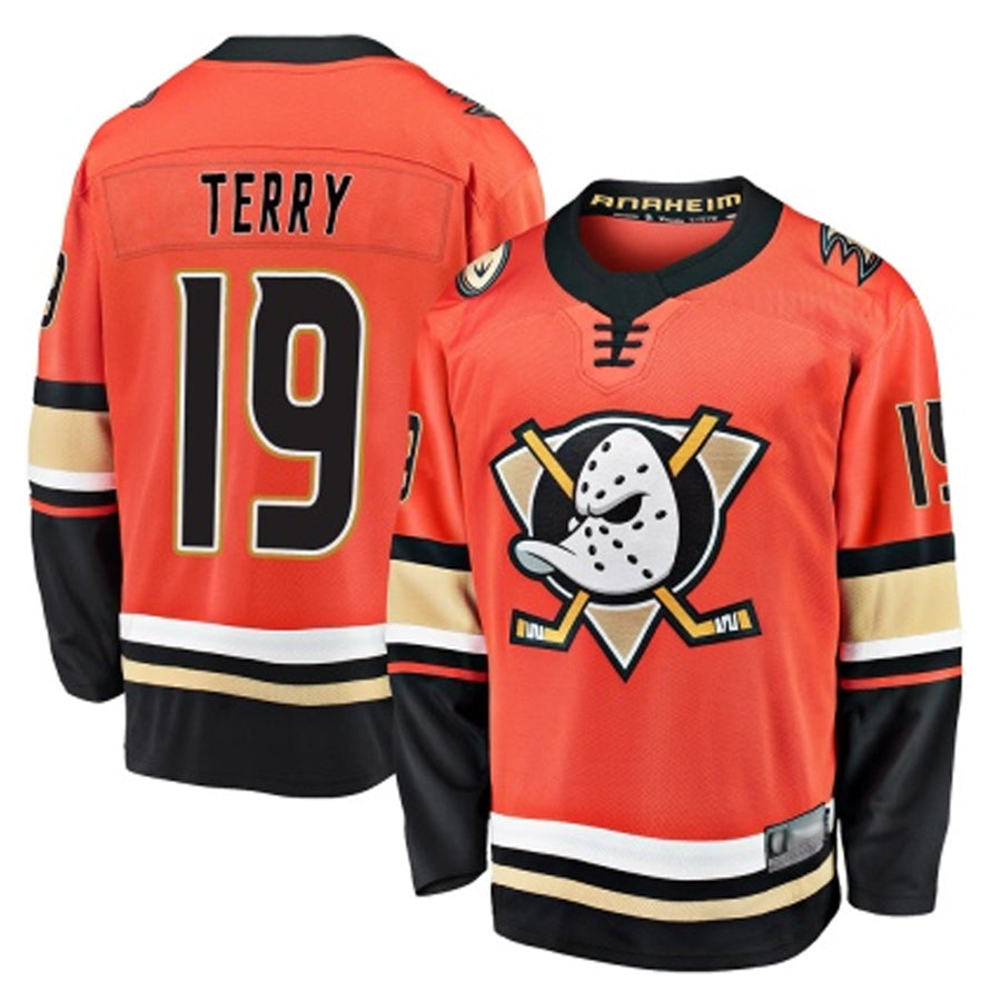 Custom #19 Orange ANA Hockey Shirt Top