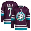Custom #7 Maroon ANA Hockey Shirt Top