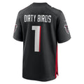 Custom #1 Black ATL Football Shirt Top