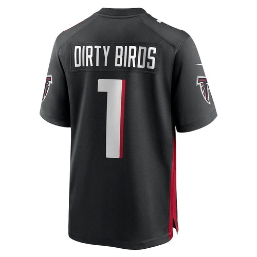 Custom #1 Black ATL Football Shirt Top