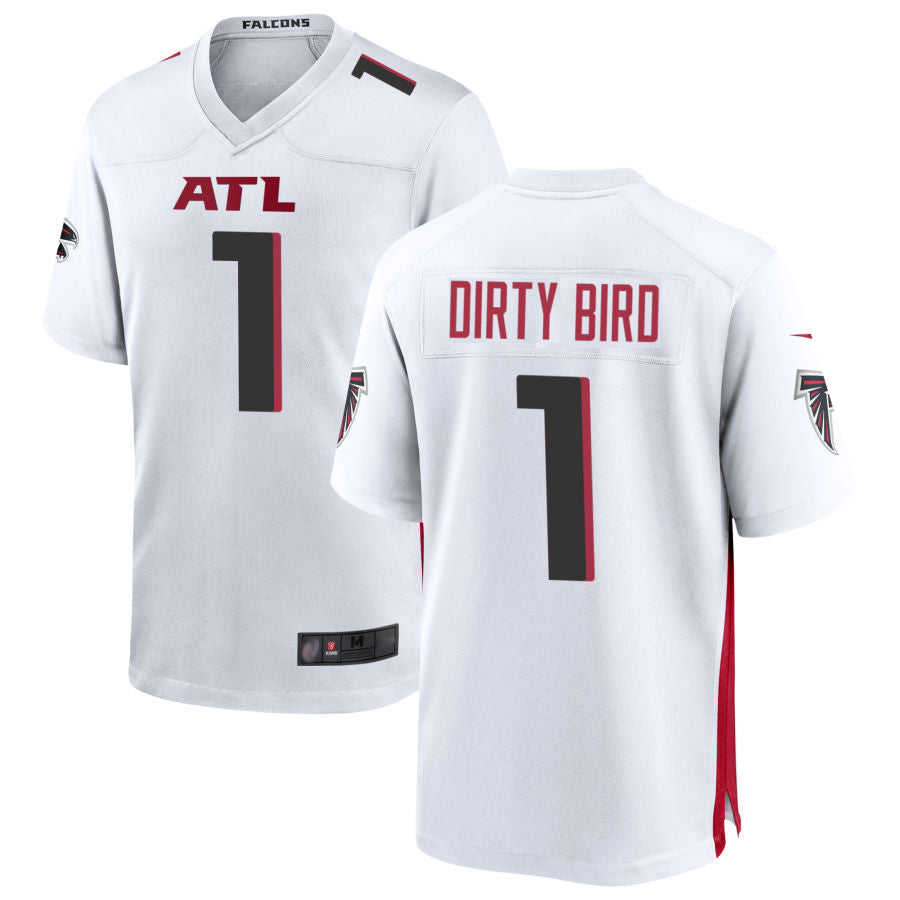 Custom #1 White ATL Football Shirt Top