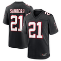 Custom #21 Black ATL Football Shirt Top