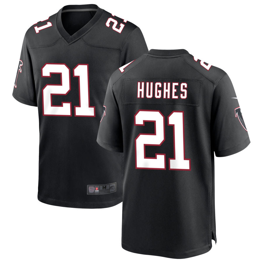 Custom #21 HUGHES Pro Stitched Jersey - Premium Edition