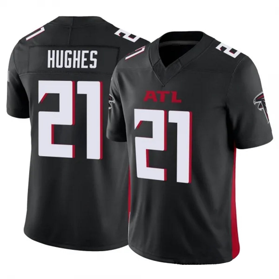 Custom #21 Black ATL Football Shirt Top