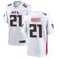 Custom #21 White ATL Football Shirt Top