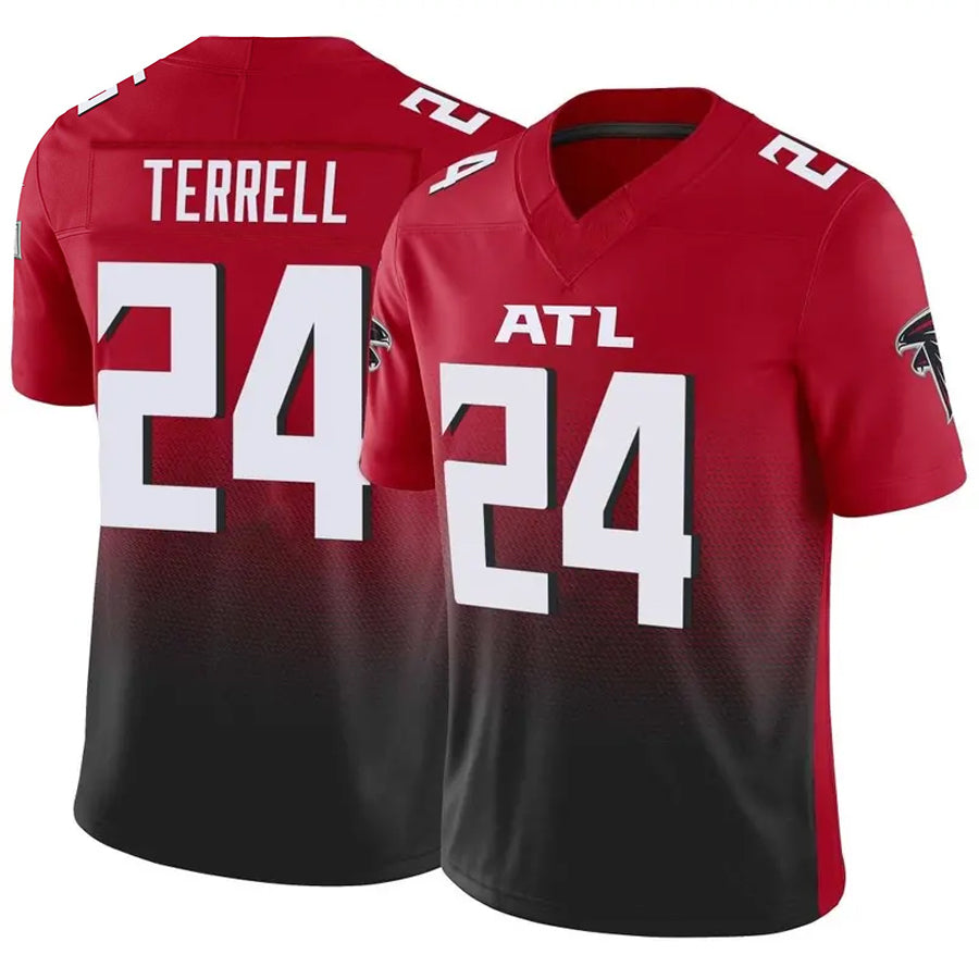 Custom #24 Red ATL Football Shirt Top