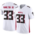 Custom #33 White ATL Football Shirt Top