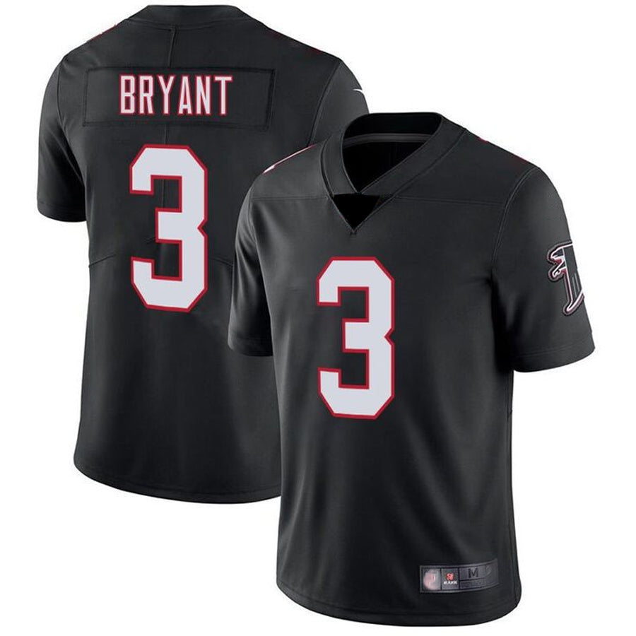 Custom #3 Black ATL Football Shirt Top