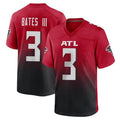 Custom #3 Red ATL Football Shirt Top
