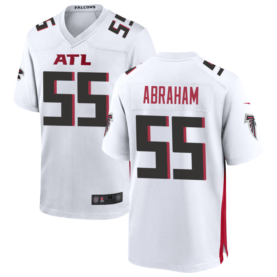 Custom #55 White ATL Football Shirt Top