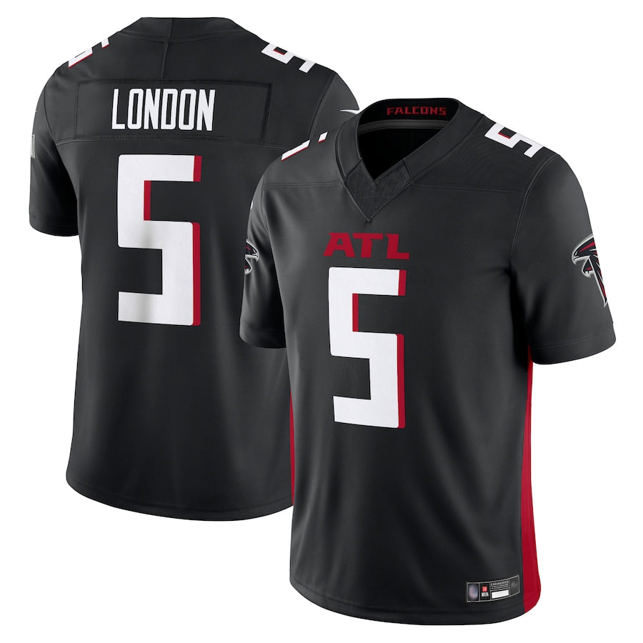 Custom #5 Black ATL Football Shirt Top