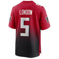 Custom #5 Red ATL Football Shirt Top
