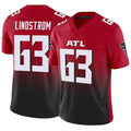 Custom #63 Red ATL Football Shirt Top