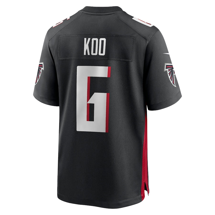 Custom #6 Black ATL Football Shirt Top