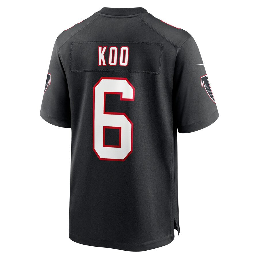 Custom #6 Black ATL Football Shirt Top