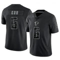 Custom #6 Black ATL Football Shirt Top