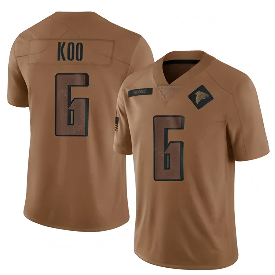 Custom #6 Brown ATL Football Shirt Top