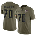 Custom #70 Olive ATL Football Shirt Top