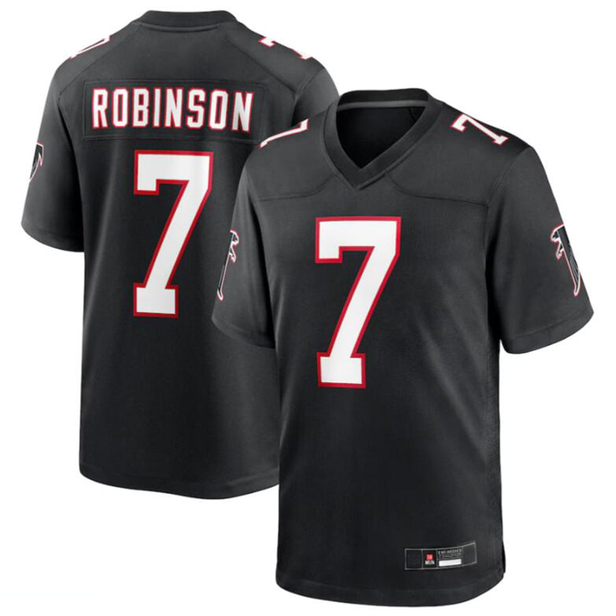 Custom #7 Black ATL Football Shirt Top