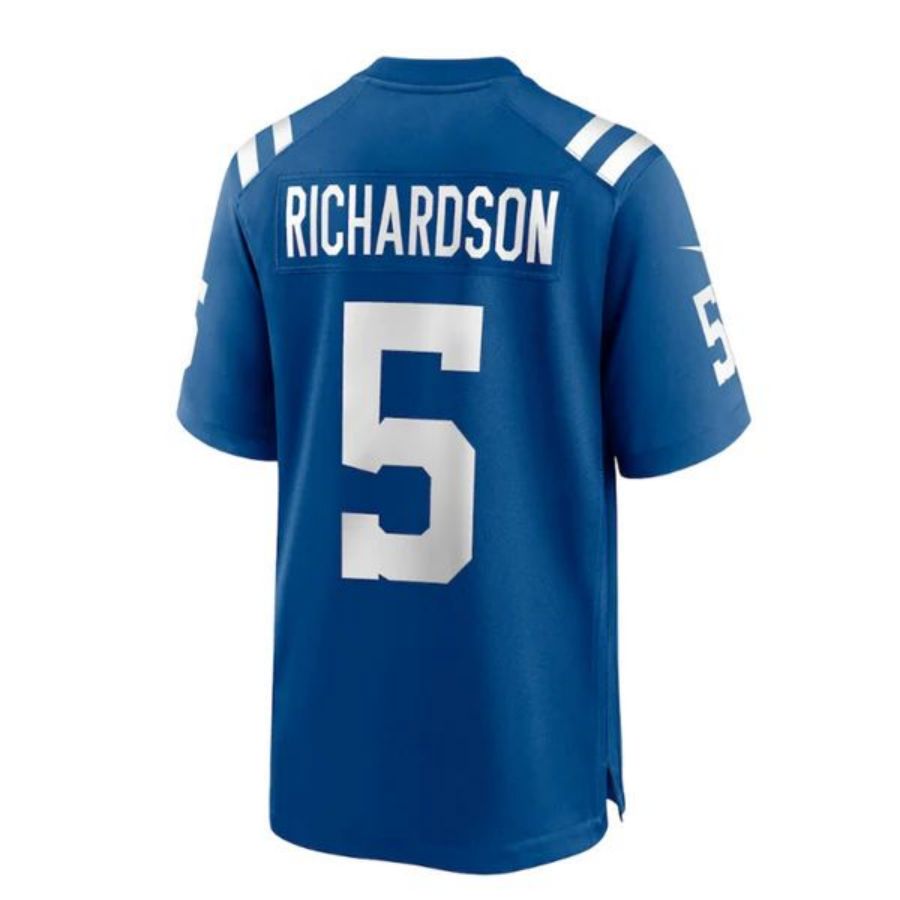 Custom #5 Royal IND Football Shirt Top