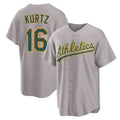 Custom #16 Gray OAK Baseball Shirt Top