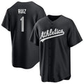 Custom #1 Black OAK Baseball Shirt Top