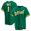 Custom #1 Green OAK Baseball Shirt Top