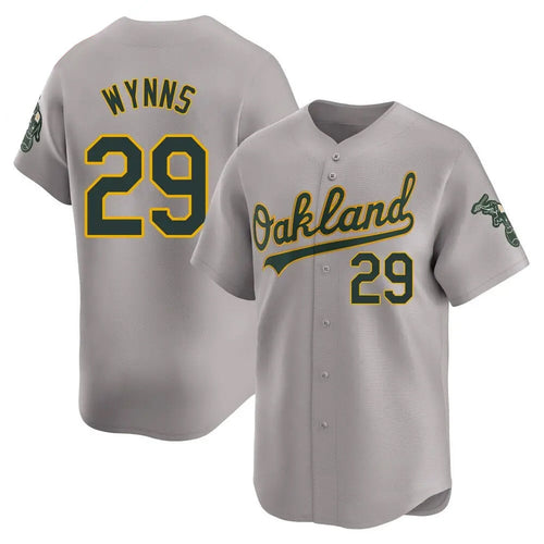 Athletics #29 Austin Wynns Player Gray Home Game Baseball Jerseys