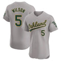 Custom #5 Gray OAK Baseball Shirt Top