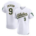 Custom #9 White OAK Baseball Shirt Top