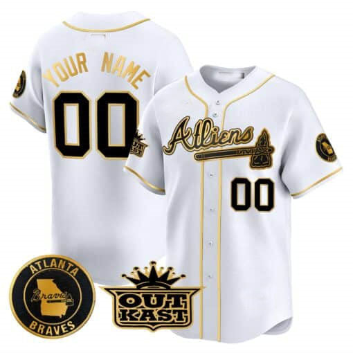 Custom A.Braves Atliens Vapor Premier Limited 篓C All Stitched Baseball Jerseys
