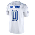 Custom #0 White BUF Football Shirt Top