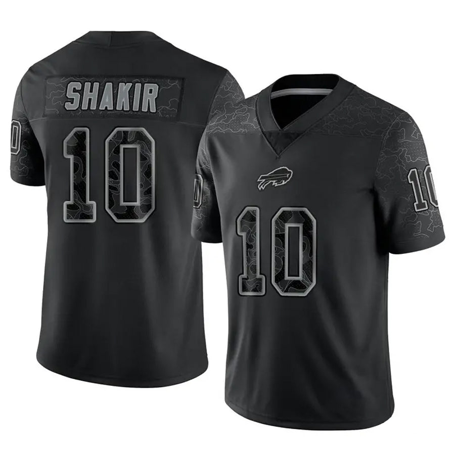 Custom #10 Black BUF Football Shirt Top
