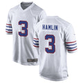 Custom #3 White BUF Football Shirt Top