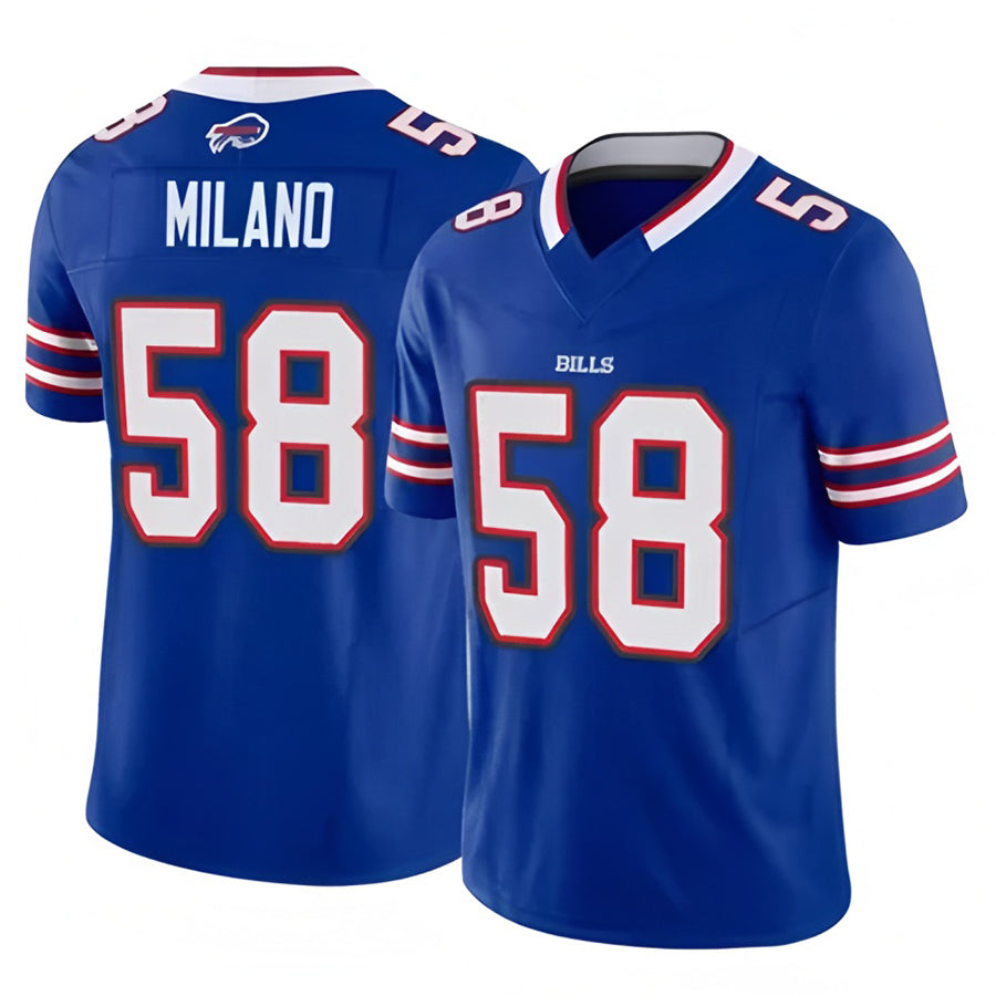 Custom #58 Royal BUF Football Shirt Top