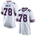 Custom #78 White BUF Football Shirt Top