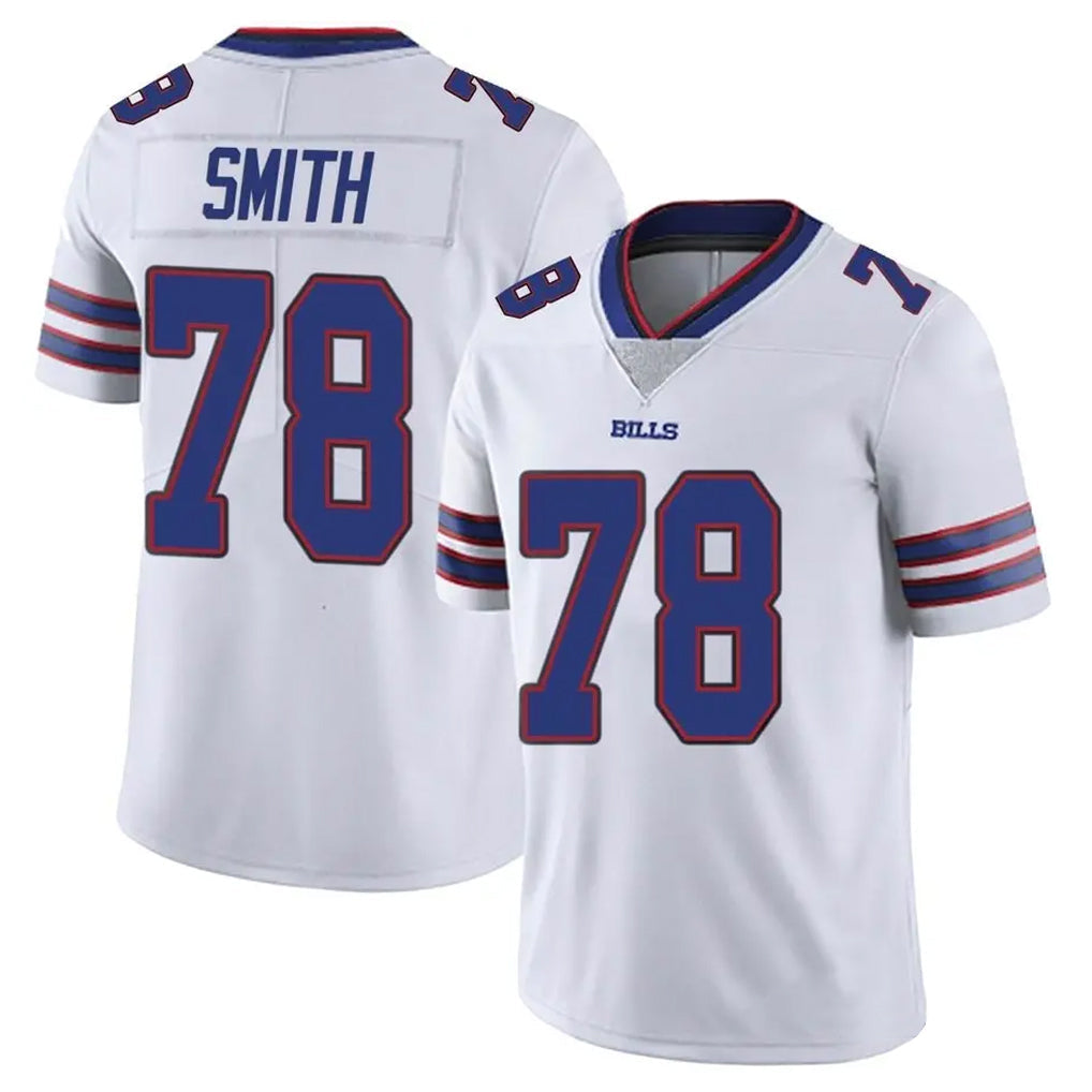 Custom #78 White BUF Football Shirt Top