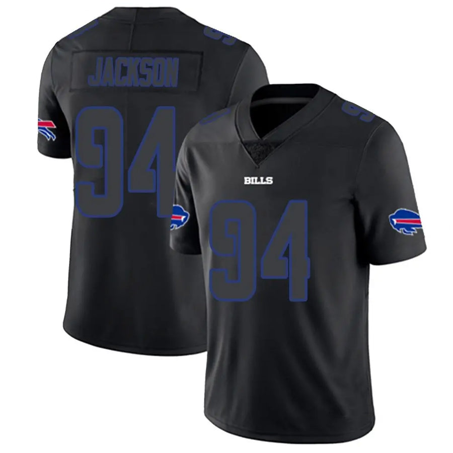 Custom #94 Black BUF Football Shirt Top