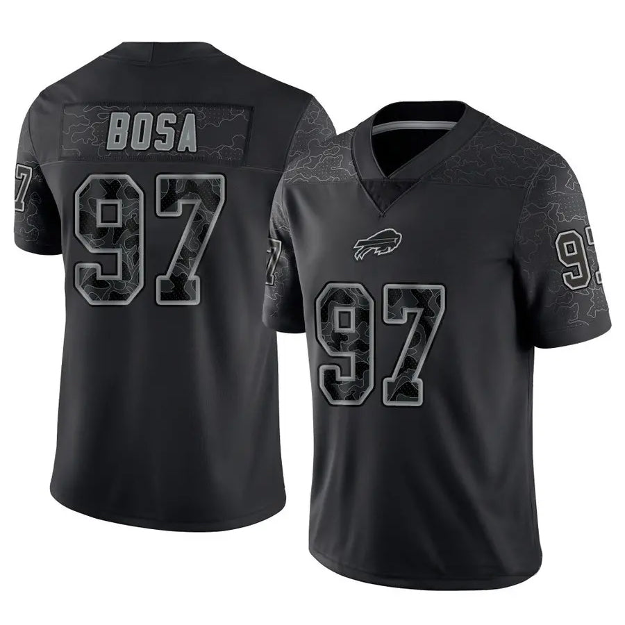 Custom #97 Black BUF Football Shirt Top